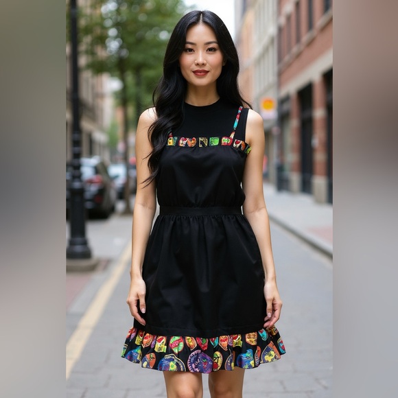 Love Moschino Dresses & Skirts - Moschino black mini dress with pockets and side zipper. Size 40 is(6-8)NWT $395